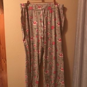 Hawaiian print bed pants